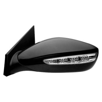 HYUNDAI SONATA HYBRID  DOOR MIRROR LEFT (Driver Side) PWR/HTD/SIGNAL (GLOSS-BLACK BASE)(PTM) OEM#876104R130 2011-2015 PL#HY1320212