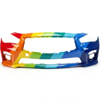 INFINITI Q50 FRONT BUMPER COVER PRIMED (WO/SENSOR)(W/ SPORT)**CAPA** OEM#620224HD0H 2014-2017 PL#IN1000258C