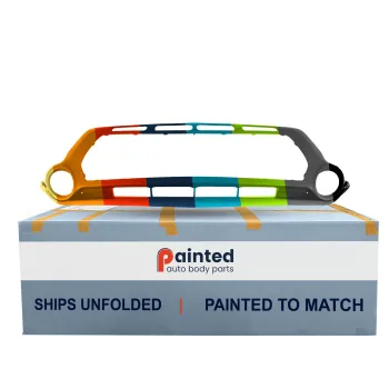 KIA SOUL FRONT BUMPER COVER CENTER TEXT-BLK (1pc center type) OEM#86512B2000 2014-2016 PL#KI1015104