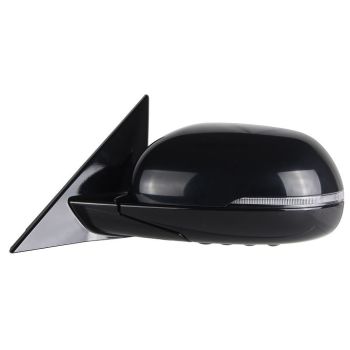 KIA SOUL DOOR MIRROR LEFT (Driver Side) PWR/HTD/SIGNAL (GT-LINE MDL)(WO/BSD)(BLACK BASE)(PTM) OEM#87610K0430 2020 PL#KI1320235