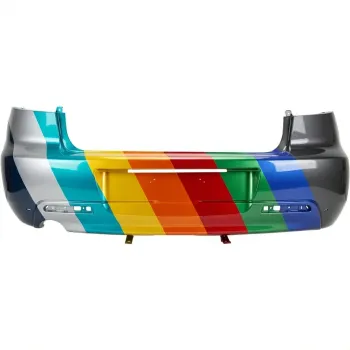 MAZDA MAZDA3  REAR BUMPER COVER PRIMED (SD-SPORT TYPE)(W/Spoiler)**CAPA** OEM#BN9C50221HAA 2004-2006 PL#MA1100175C