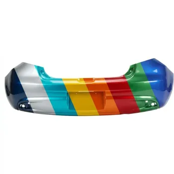 MAZDA MAZDA2 REAR BUMPER COVER PRIMED (SD-STD TYPE) (W/O Spoiler hole)**CAPA** OEM#DR6150221DBB 2011-2014 PL#MA1100205C