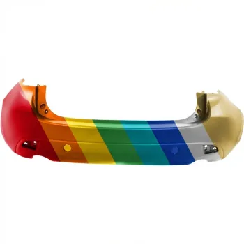 MAZDA MAZDA3 REAR BUMPER COVER PRM/TEXT-BLK (HATCHBACK) **CAPA** OEM#BJT650221ABB 2014-2016 PL#MA1100216C