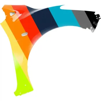 MAZDA MAZDA2 FENDER RIGHT (Passenger Side) (W/ ROCKER MOLDING HOLE) OEM#D65152111C- 2011-2014 PL#MA1241165