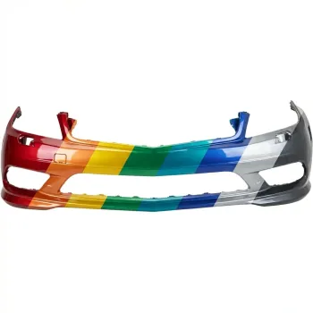 MERCEDES-BENZ C-CLASS SEDAN (204) FRONT BUMPER COVER PRIMED (SPORT)(W/WASH)(WO/SEN)(EXC C63)(LED DRL) OEM#2048852938 2011 PL#MB1000420