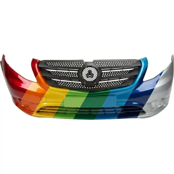 MERCEDES-BENZ METRIS  FRONT BUMPER COVER TEXTURE (WO/FOG)(WO/SENSOR) OEM#44788504259B51 2016-2023 PL#MB1000502