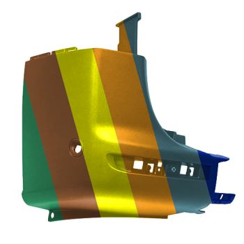 MERCEDES-BENZ SPRINTER REAR BUMPER SIDE COVER LEFT (Driver Side) TEXTURE (W/SENSOR)(W/BLIND DETECT) OEM#90788544009K83 2019-2024 PL#MB1116102