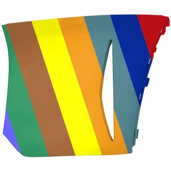 MINI COOPER HARDTOP 4DOORS FRONT BUMPER SIDE COVER LEFT (Driver Side) PRIMED (WO/SENSOR)(BASE/S)(WO/JOHN COOPER WORKS PKG) OEM#51115A3C863 2022-2023 PL#MC1016100