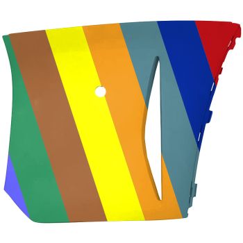 MINI COOPER HARDTOP 4DOORS FRONT BUMPER SIDE COVER LEFT (Driver Side) PRIMED (W/SENSOR)(BASE/S)(WO/JOHN COOPER WORKS PKG) OEM#51115A3EC83 2022-2023 PL#MC1016101