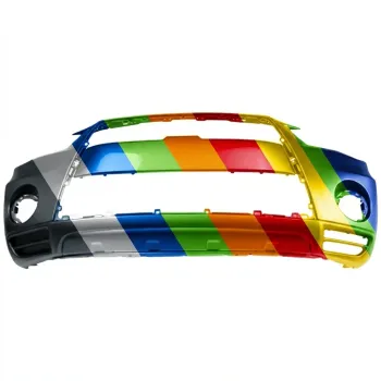 MITSUBISHI OUTLANDER  (7 SEATER) FRONT BUMPER COVER PRM/LWR-TEXT (WO/HOLES FOR LOWER PAD)**CAPA** OEM#6400D090 2010-2013 PL#MI1000327C