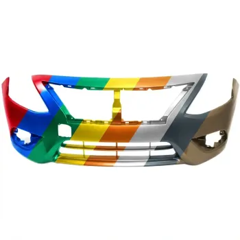 NISSAN(DATSUN) VERSA SEDAN FRONT BUMPER COVER PRIMED (WO/CHR LOWER MLDG) OEM#FBM229KM0J 2015-2019 PL#NI1000299