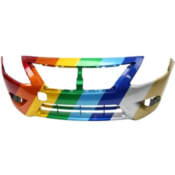 NISSAN(DATSUN) VERSA SEDAN FRONT BUMPER COVER PRIMED (WO/CHR LOWER MLDG) **CAPA** OEM#FBM229KM0J 2015-2019 PL#NI1000299C