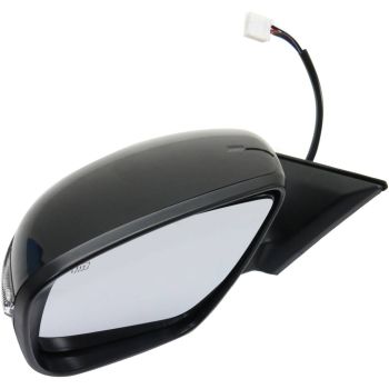 NISSAN(DATSUN) ROGUE HYBRID DOOR MIRROR LEFT (Driver Side) PWR/HTD/SIGNAL (WO/SIDE VIEW CAMERA)(MAN-FOLD) OEM#963029TB1C-PFM 2017-2019 PL#NI1320287