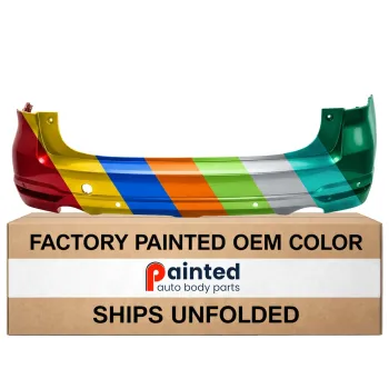 SUBARU FORESTER REAR BUMPER COVER PRM/LWR TEXT (W/SENSOR)**CAPA** OEM#57709SG020 2017-2018 PL#SU1100180C