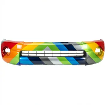 TOYOTA TACOMA FRONT BUMPER COVER TEXTURED BLACK (W/FLARE)(WO/LWR Spoiler)(also use for PTM) OEM#5211904040 2005-2011 PL#TO1000302