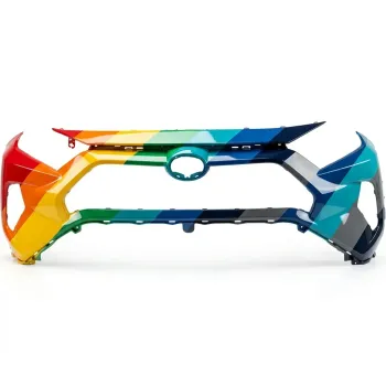 TOYOTA RAV4 HYBRID  FRONT BUMPER COVER PRIMED (WO/SENSOR)(NORTH ANERICA)(WO/TOW COVER) OEM#521190R919 2019-2024 PL#TO1000449