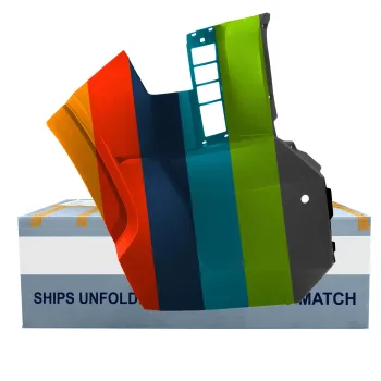 TOYOTA TUNDRA FRONT BUMPER SIDE COVER RIGHT (Passenger Side) PRIMED (W/SENSOR)(WO/WHEEL OPENING MLDG)(SR) OEM#521120C910 2022-2024 PL#TO1017105