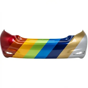 TOYOTA YARIS HATCHBACK(5DOORS) REAR BUMPER COVER PRIMED (CE/L/LE)(JAPAN)**CAPA** OEM#5215952966 2012-2014 PL#TO1100298C