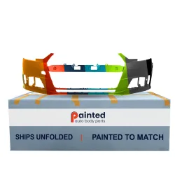 AUDI A4 SEDAN FRONT BUMPER COVER PRIMED (WO/WASHER)(WO/SENSOR)(WO/S-LINE)**CAPA** OEM#8W0807065MGRU 2017-2018 PL#AU1000235C