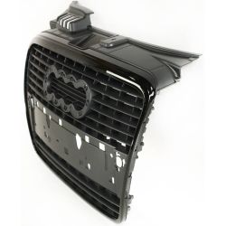 AUDI A4 SEDAN/WAGON (GEN 3) (2.0L/3.2L) GRILLE GRAY W/BLK FRAME (W/6 TOP CROSS BAR)(WO/S-LINE) OEM#8E0853651JVMZ 2005-2008 PL#AU1200113