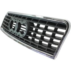 AUDI A4 SEDAN/WAGON (GEN 2) (1.8L/3.0L) GRILLE ASSY BLACK W/CHROME FRAME (Satin BLACK) OEM#8E0853651G5PV 2002-2005 PL#AU1200114