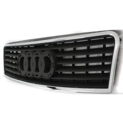 AUDI A6 SEDAN /WAGON GRILLE ASSY CHROME/BLACK (6 CYL) OEM#4B0853651F3FZ 2002-2004 PL#AU1200118