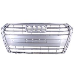 AUDI A4 SEDAN GRILLE CHROME/PTD-GRAY (W/SENSOR)(WO/S-LINE) OEM#8W0853651BSRP5 2017 PL#AU1200133