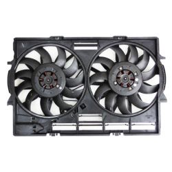 AUDI A8/A8 L/S8  RADIATOR & A/C FAN ASSY 3.0/4.0/4.2/6.3L OEM#4H0121207C-PFM 2011-2018 PL#AU3115111