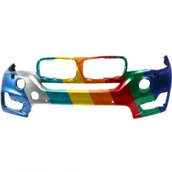 BMW BMW X5 FRONT BUMPER COVER PRIMED (W/HL WASH)(W/2 SENSOR)(WO/SURND VIEW)(WO/M SPT) **CAPA** OEM#51117378601 2014-2018 PL#BM1000397C