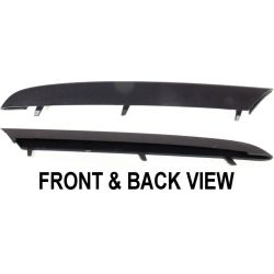 BMW BMW 3 (SEDAN)  FRONT BUMPER LOWER FINISHER OUTER LEFT (Driver Side) (BLACK)(325/328) OEM#51117134091 2006-2008 PL#BM1046115