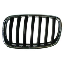 BMW BMW X5 GRILLE LEFT (Driver Side) CHR/BLK OEM#51137157687 2007-2010 PL#BM1200180