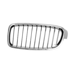 BMW BMW 3 (WAGON) GRILLE LEFT (Driver Side) CHROME FRAME /BLK INNER(11 BAR)(STANDARD) OEM#51137255411 2014-2019 PL#BM1200232