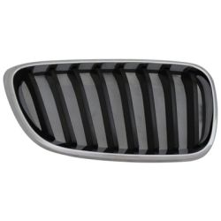 BMW BMW 2 SERIES CONV GRILLE RIGHT (Passenger Side) CHR/BLK (8 BLACK BAR)(W/SPORT/M SPORT/M MDL) OEM#51137295524 2015-2021 PL#BM1200273