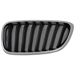 BMW BMW 2 SERIES CONV GRILLE LEFT (Driver Side) CHR/BLK (8 BLACK BAR)(W/SPORT/M SPORT/M MDL) OEM#51137295523 2015-2021 PL#BM1200274
