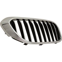 BMW BMW 5 SERIES (SEDAN) GRILLE RIGHT (Passenger Side) CHROME/BLACK (WO/M PKG)(WO/NIGHT VISION)(W/LUXURY) OEM#51137390866 2017-2020 PL#BM1200297