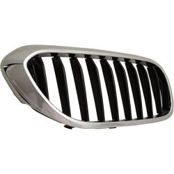 BMW BMW 5 SERIES HYBRID GRILLE RIGHT (Passenger Side) CHROME/BLACK (W/M PKG)(WO/NIGHT VISION) OEM#51137390864 2018-2020 PL#BM1200299
