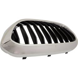 BMW BMW 5 SERIES (SEDAN) GRILLE LEFT (Driver Side) CHROME/BLACK (530/540 W/M PKG)(WO/NIGHT VISION) OEM#51137390863 2017-2020 PL#BM1200300
