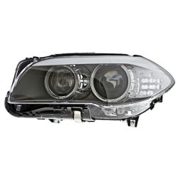 BMW BMW 5 SERIES (SEDAN) HEAD LAMP UNIT LEFT (Driver Side) HID (W/AUTO ADJUST)(LENS/HOUSING) OEM#63117271903 2011-2013 PL#BM2502173