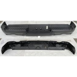 DODGE TRUCKS & VANS DODGE/PU (R1500) REAR STEP BMP ASSY BLACK/PTM (W/6 SENSOR)(W/ADVANCE PARK ASSIST)(DUAL EXHAUST) OEM#68404438AB-PFM 2019-2022 PL#CH1103141