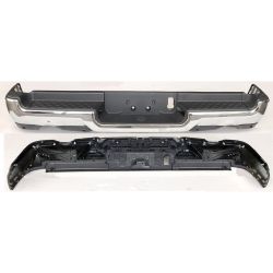 DODGE TRUCKS & VANS DODGE/PU (R1500) REAR STEP BMP ASSY CHROME (W/4 PK SENSOR)(DUAL EXHAUST) OEM#68404443AB-PFM 2019-2022 PL#CH1103146