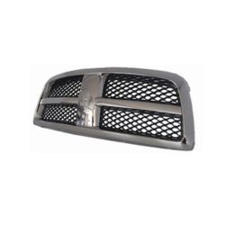 DODGE TRUCKS & VANS DODGE/PU R1500 GRILLE ASSY CHROME/ BLACK MESH OEM#55277441AB 2009-2012 PL#CH1200347