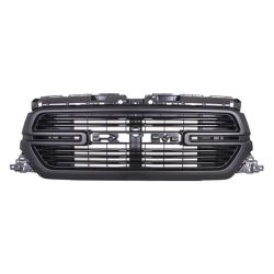 DODGE TRUCKS & VANS DODGE/PU (R1500) GRILLE BLACK BAR W/PTM SURROUND (W/CAMERA)(LARAMIE W/SPORT PKG) OEM#68404966AE 2019-2022 PL#CH1200417
