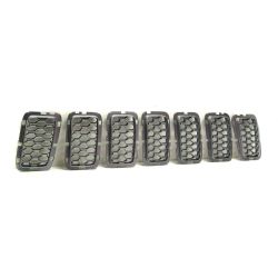 JEEP GRAND CHEROKEE GRILLE INNER MESH PAINTED-CHR (7pcs) (SUMMIT) OEM#6NZ02SZ7AA 2017-2021 PL#CH1201114