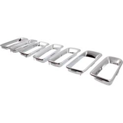 JEEP COMPASS GRILLE MOLDING CHROME (7 PC SET)**CAPA** OEM#68109865AA 2011-2017 PL#CH1210111C