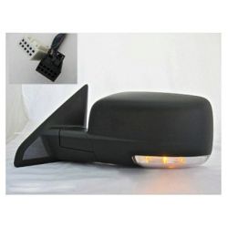 DODGE TRUCKS & VANS DODGE/PU  (R1500) DOOR MIRROR LEFT (Driver Side) PWR/HTD/SIGNAL/PUDDLE (SINGLE GLASS)(TEXT BLACK) OEM#68026559AD 2009 PL#CH1320304