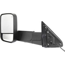DODGE TRUCKS & VANS DODGE/PU  (R1500) DOOR MIRROR LEFT (Driver Side) PWR/HTD/SIGNAL/PUDDLE (DUAL GLASS)(TEXT BLACK)(W/TOW PKG) OEM#55372071AM 2010-2011 PL#CH1320315