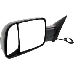 DODGE TRUCKS & VANS DODGE/PU (R2500/3500) DOOR MIRROR LEFT (Driver Side) MANUAL (DUAL GLASS)(TXT-BLK) (W/TOW) OEM#68142671AH 2013-2018 PL#CH1320349