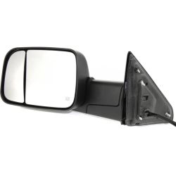 DODGE TRUCKS & VANS DODGE/PU (R1500) DOOR MIRROR LEFT (Driver Side) PWR/HTD/SIGNAL/PUDDLE (DUAL GLASS)(TEXT BLK)(W/TOW)(W/TEMP SENSR) OEM#68285865AD 2013-2022 PL#CH1320350