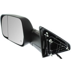 DODGE TRUCKS & VANS DODGE/PU (R2500/3500) DOOR MIRROR LEFT (Driver Side) PWR/HTD/SIGNAL/PUDDLE/PWR-FOLD (WO/MEMORY)(BLACK)(TOW TYPE) OEM#68412883AC 2015-2018 PL#CH1320401