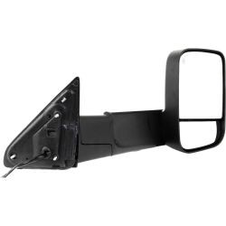 DODGE TRUCKS & VANS DODGE/PU  (R1500) DOOR MIRROR RIGHT (Passenger Side) PWR/HTD/SIGNAL/PUDDLE (DUAL GLASS)(TEXT BLACK)(W/TOW PKG) OEM#55372070AM 2010-2011 PL#CH1321315